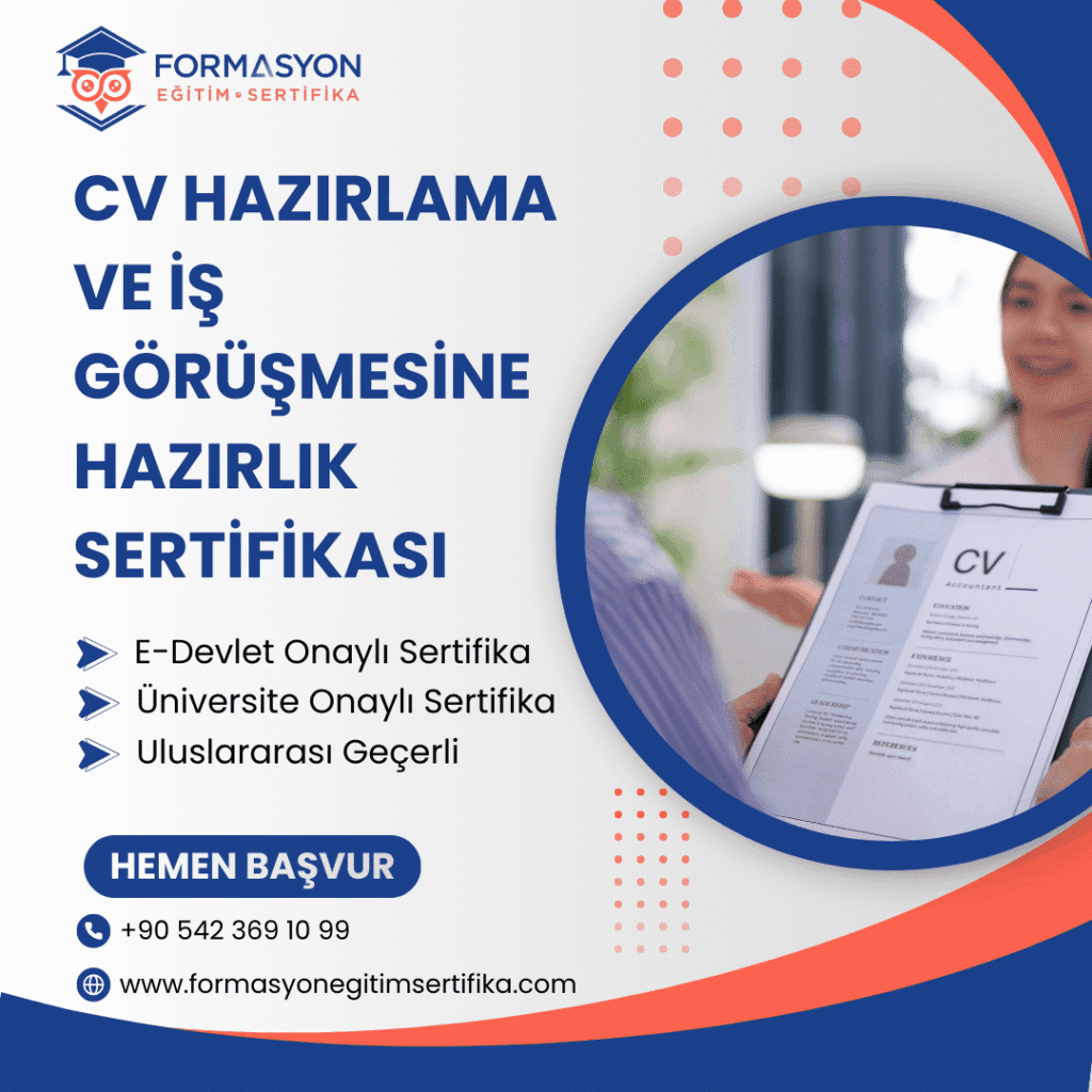 Cv Hazırlama Ve İş Görüşmesine Hazırlık Sertifikası programı