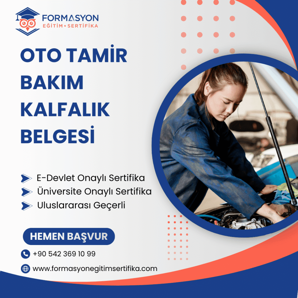 Oto Tamir Bakım Kalfalık Belgesi programı