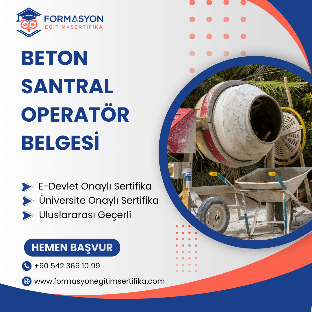 Beton Santral Operatör Belgesi