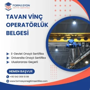 Tavan Vinç Operatörlük Belgesi