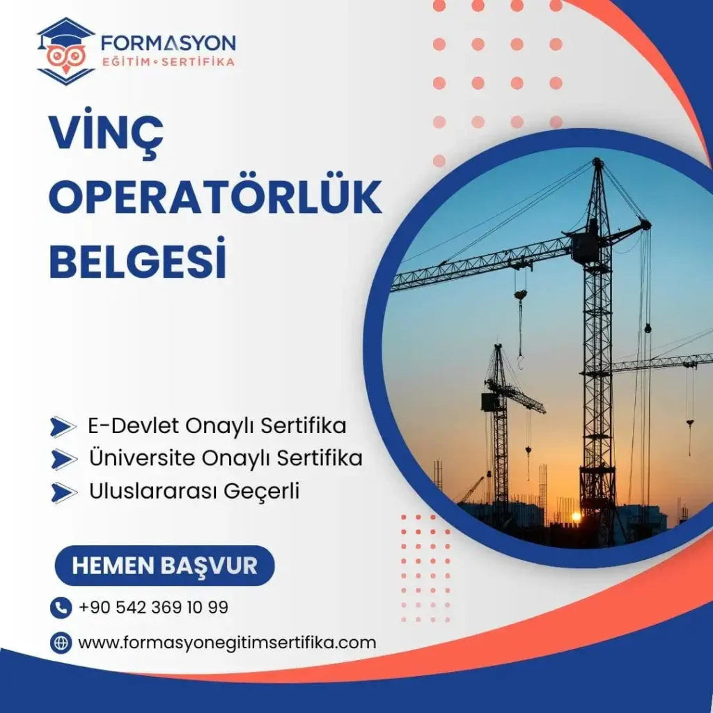 Vinç Operatörlük Belgesi programı