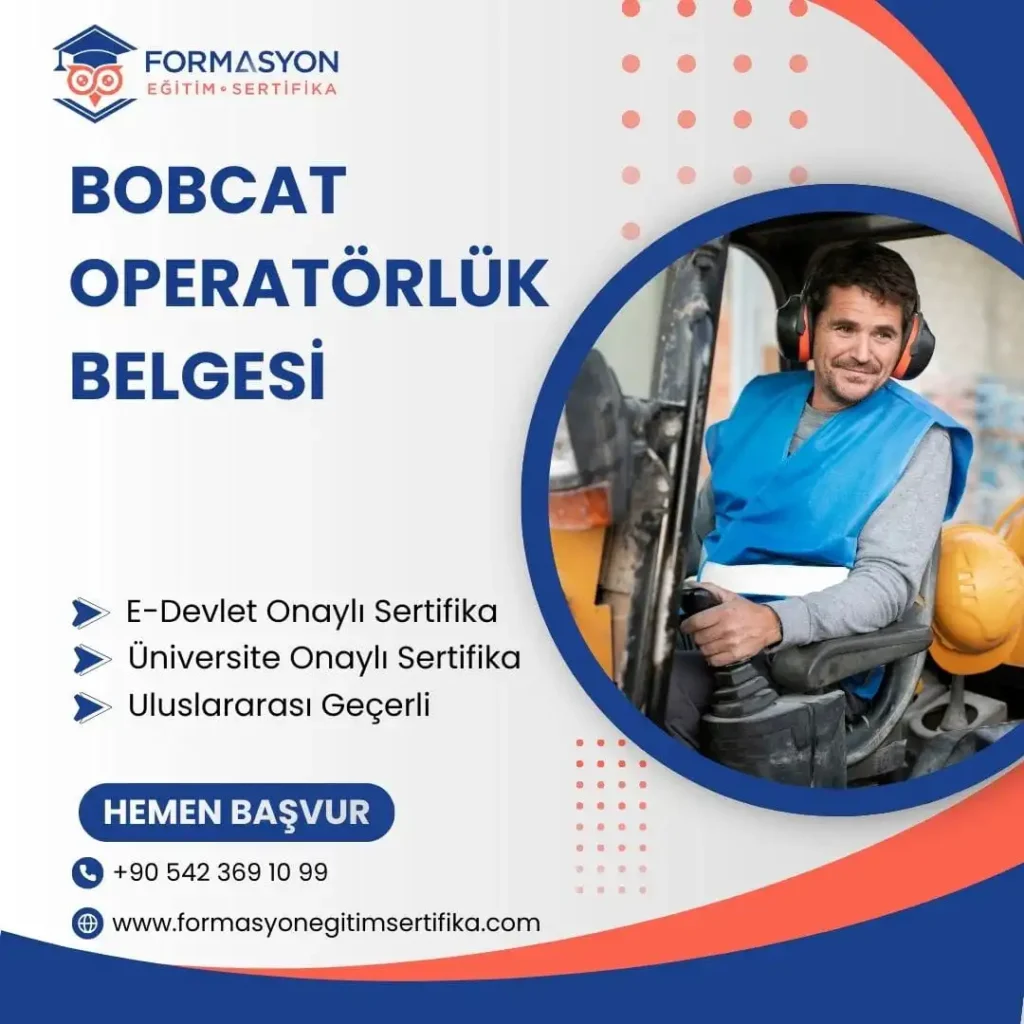 Bobcat Operatörlük Belgesi programı