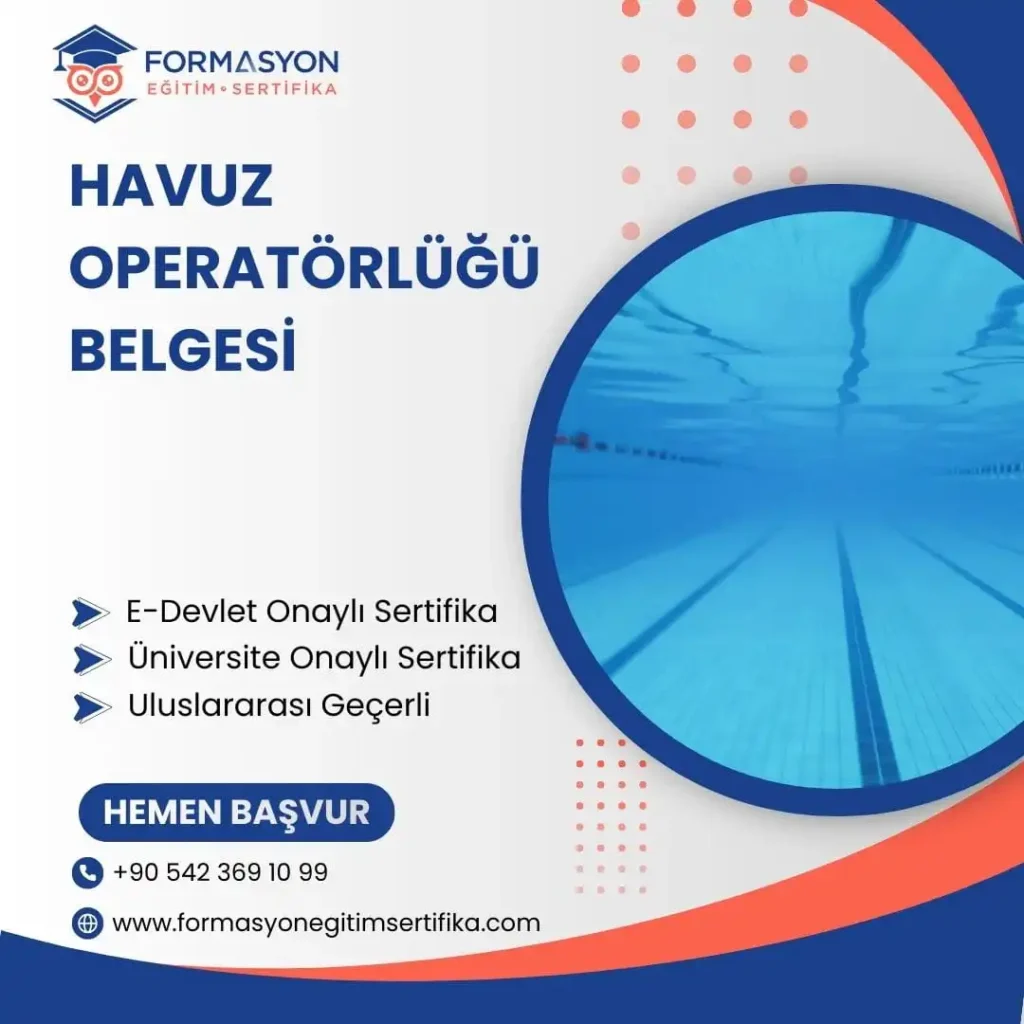 Havuz Operatörlüğü Belgesi programı