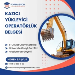 Kazıcı Yükleyici Operatörlük Belgesi