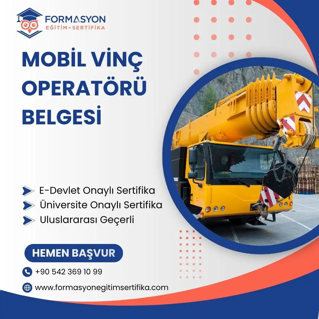 Mobil Vinç Operatörü Belgesi