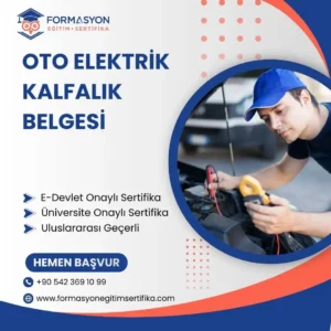 Oto Elektrik Kalfalık Belgesi