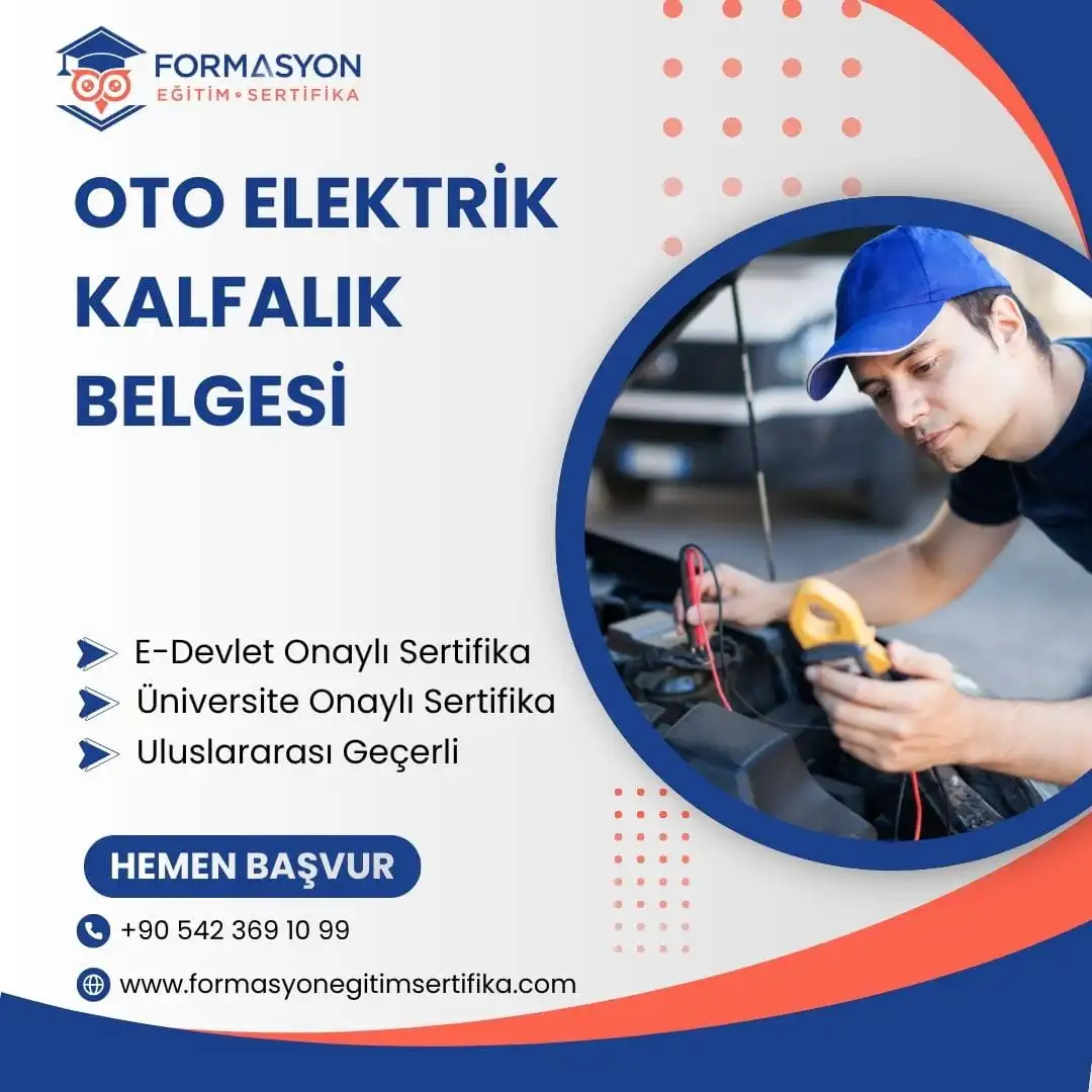 Oto Elektrik Kalfalık Belgesi
