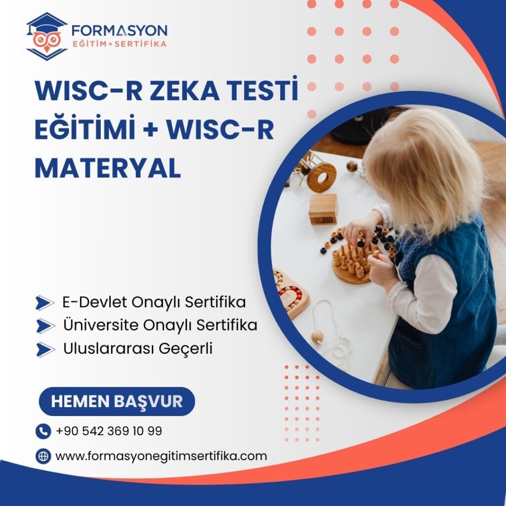 WISC-R Zeka Testi Eğitimi + WISC-R Materyal programı